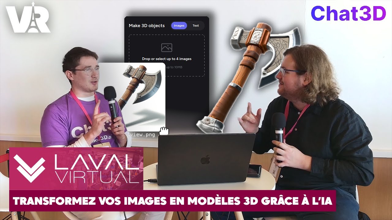 Chat3D – Transformez vos images en modèles 3D grâce à l’IA | Laval Virtual 2025