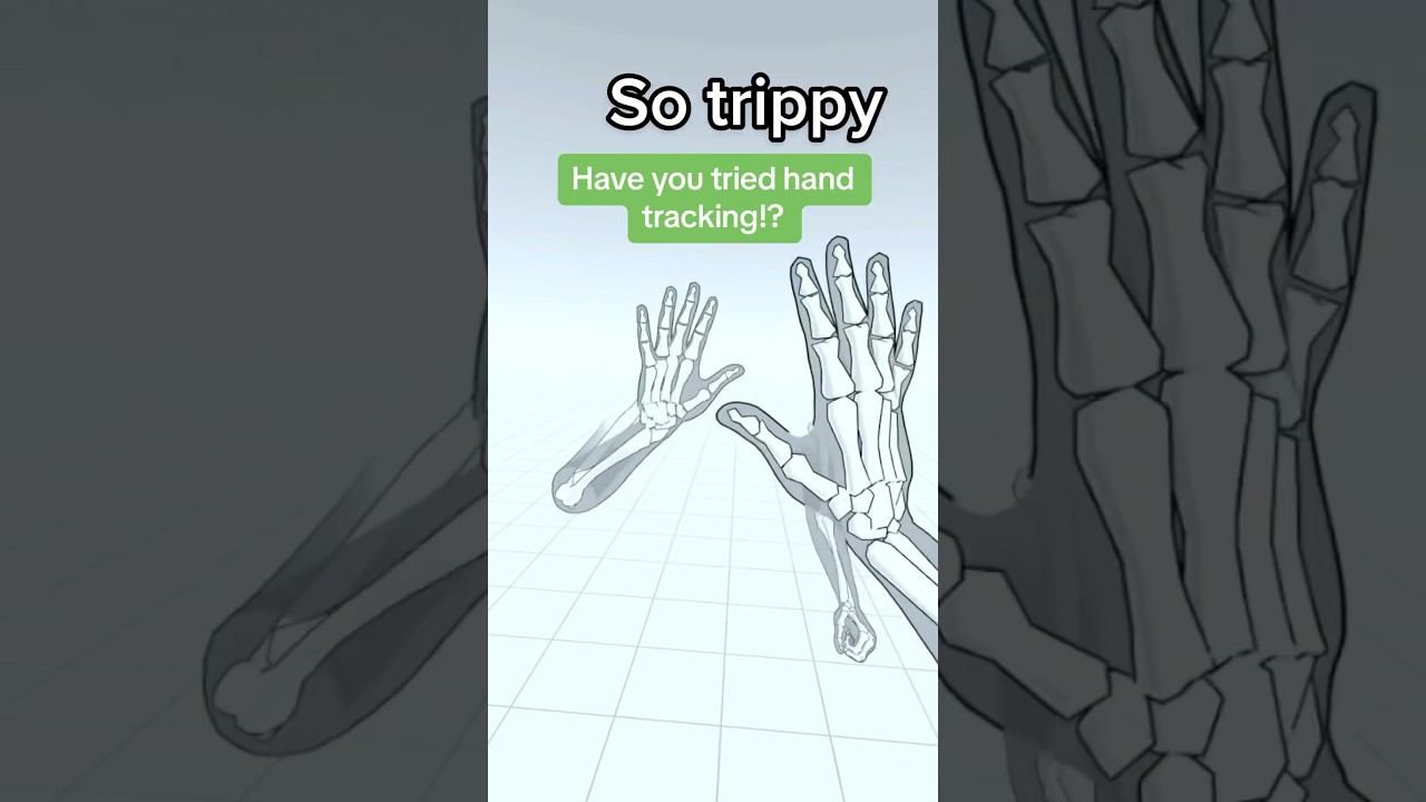 HAND TRACKING ON THE META QUEST!!! #vr #quest2 #quest3