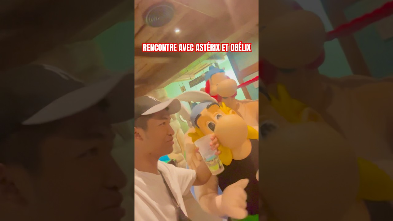 JE RENCONTRE ASTÉRIX ET OBÉLIX AU RESTO LE RELAIS GAULOIS ! #parcasterix #asterix #themepark #funny