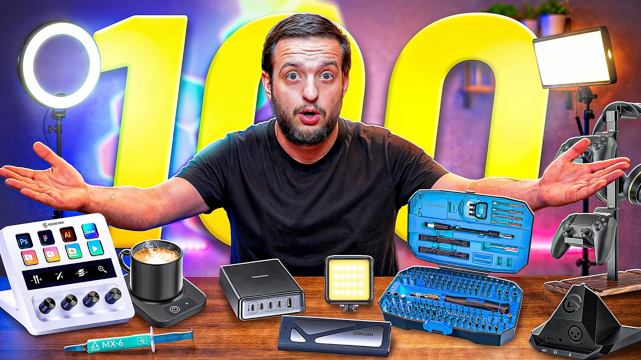 TOP 100  OBJETS TECH & ACCESSOIRES INDISPENSABLES pour un SETUP de STREAMER  + Idées Cadeaux Noël
