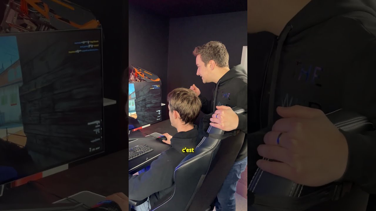 Je casse l'écran de Gauthier ?! #corsair #ecran #gaming #shorts