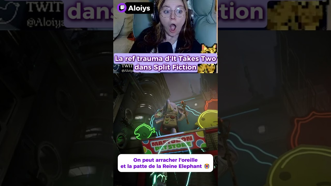 Le moment qui m'avait traumatisée dans It Takes Two... 🐘😭Ils ont osé !  #twitchfr #splitfiction