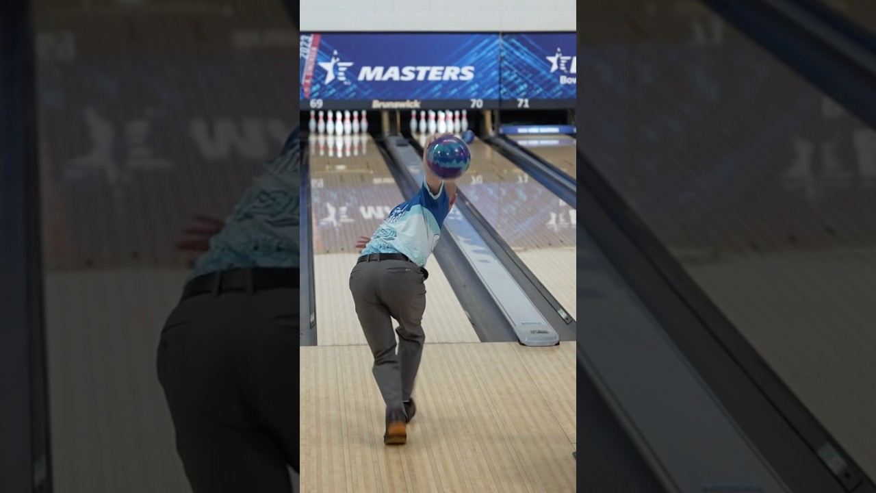 Practice done at the 2025 Masters on the hourglass pattern! #bowling #usbc