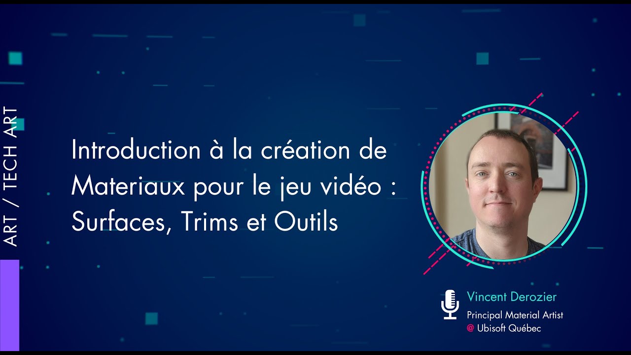 [🎥 #ADDON2024] Vincent Dérozier - Introduction à la création de Matériaux pour le jeu vidéo