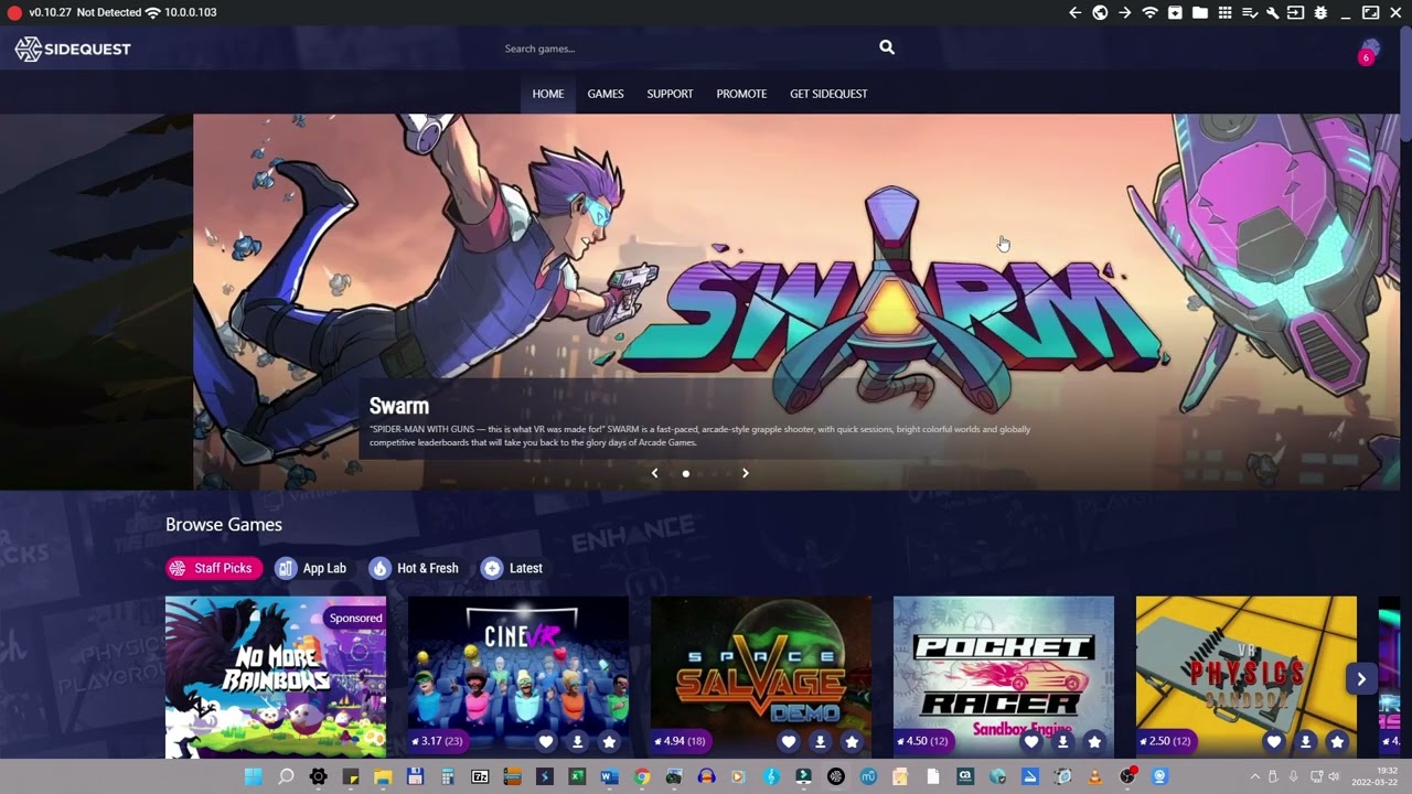 Voici un tutoriel pour utiliser Sidequest avec votre Quest.
