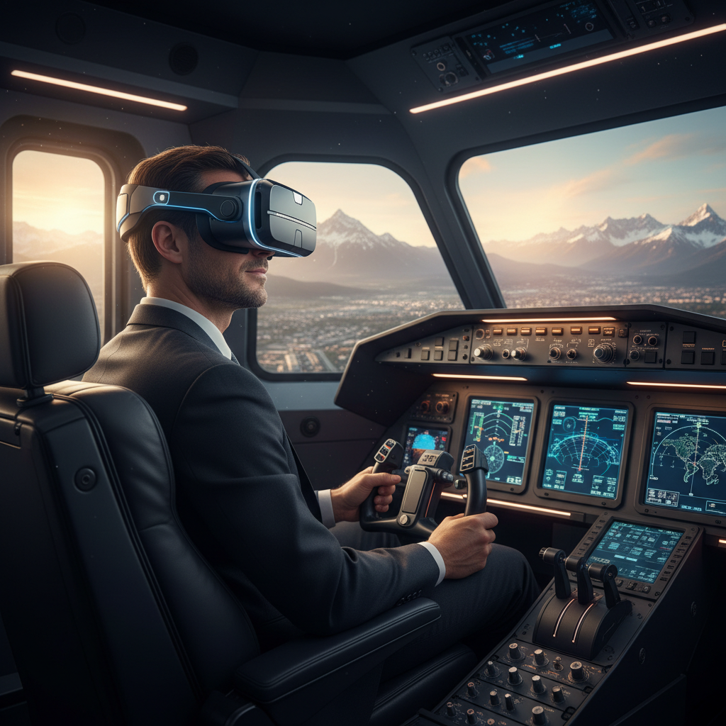 découvrez vr flight simulator, l'expérience de vol immersive ultime en 2025. volez à travers des paysages réalistes et vivez des sensations inédites grâce à la réalité virtuelle avancée.