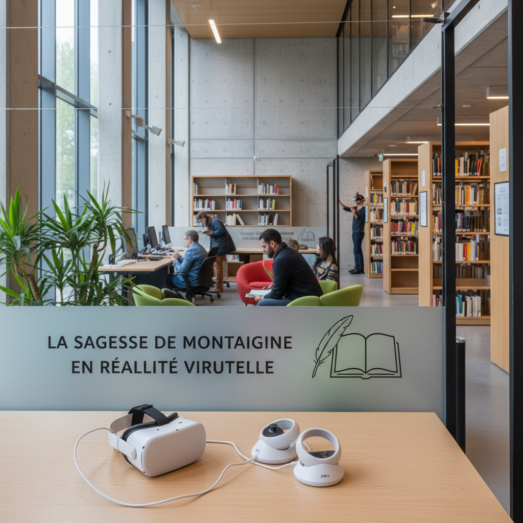 découvrez une plongée immersive en réalité virtuelle au cœur des essais de michel de montaigne à mériadeck, une expérience unique alliant culture et technologie.