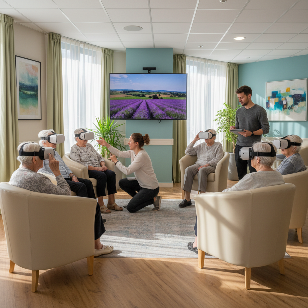 découvrez comment la réalité virtuelle révolutionne la thérapie immersive à la résidence le stade de tarbes, offrant aux aînés une expérience innovante pour leur bien-être.