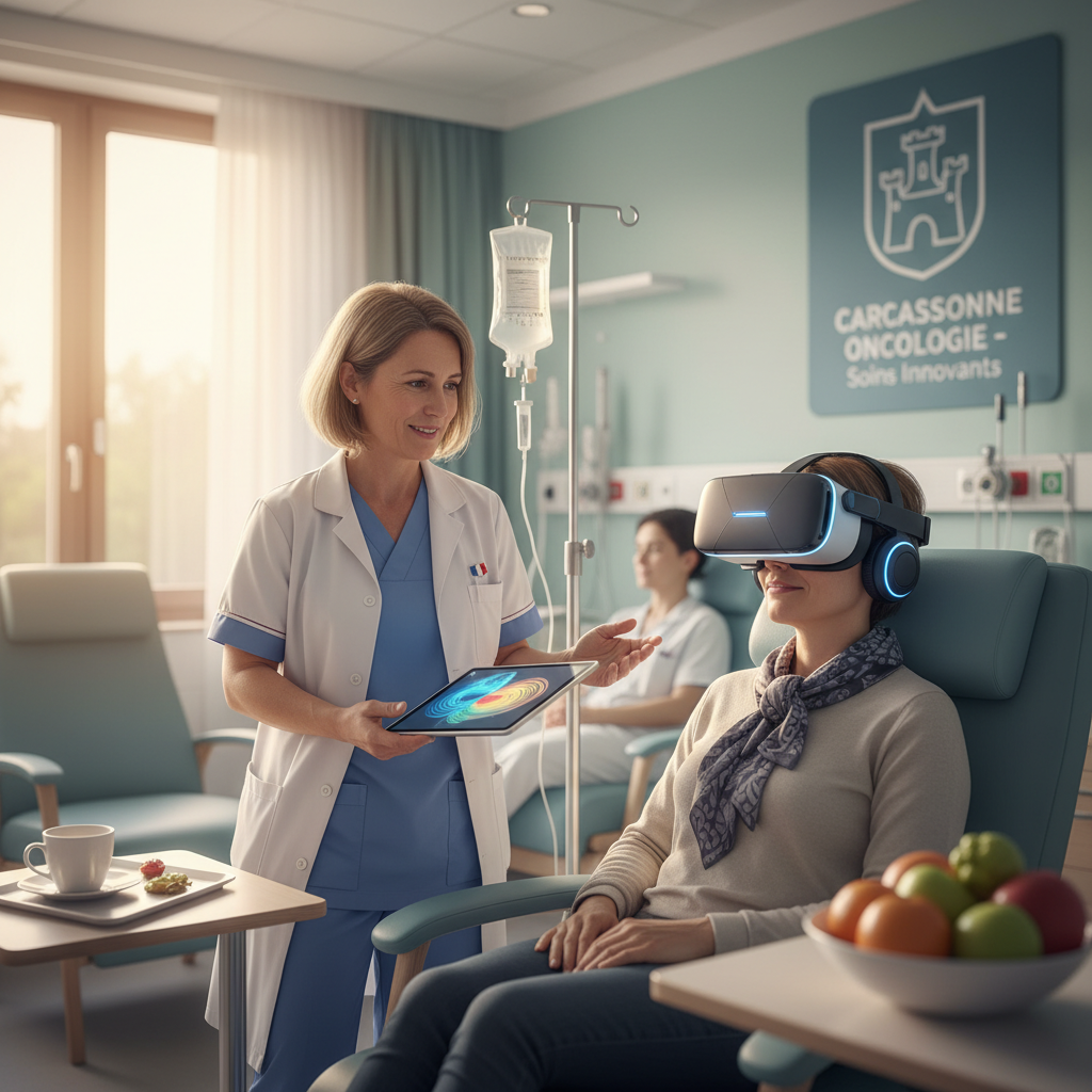 découvrez comment carcassonne innove en utilisant la réalité virtuelle à travers des casques innovants pour améliorer le bien-être et le traitement des patients.