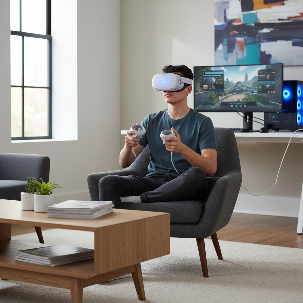 découvrez comment jouer aux jeux pc vr avec votre oculus quest 2 grâce à notre guide complet étape par étape. profitez d'une expérience immersive optimale en configurant facilement votre casque.