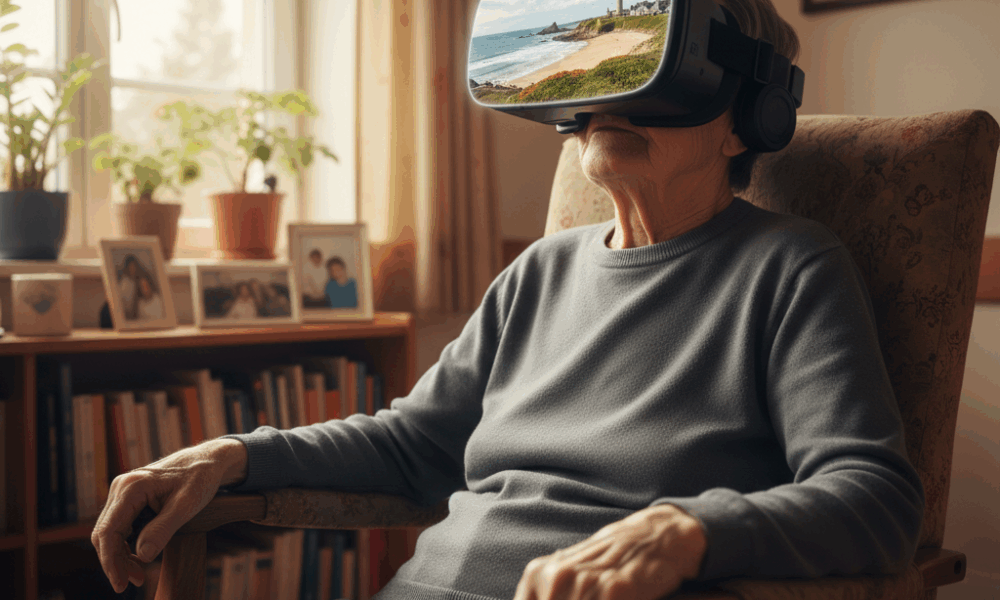 découvrez comment un casque de réalité virtuelle en ehpad en ille-et-vilaine aide les patients alzheimer à s'évader et à explorer de nouveaux horizons, améliorant ainsi leur bien-être.