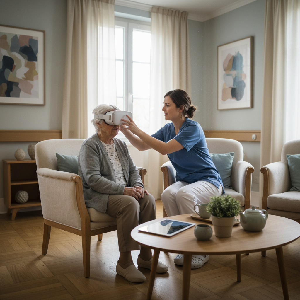 découvrez comment un casque de réalité virtuelle en ille-et-vilaine aide les patients alzheimer d'un ehpad à s'évader et vivre de nouvelles expériences enrichissantes.
